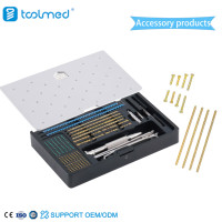 Penjualan langsung pabrik 2025 Kit instrumen dokter hewan bedah ortopedi Mini kualitas tinggi Set instrumen pelat pengunci 1.6mm