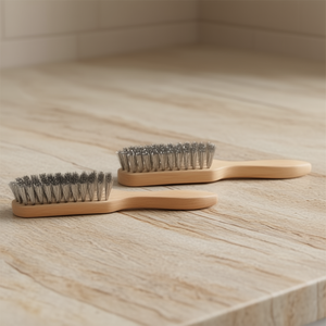 Brosse à main Ttake avec manche en bois, fil en acier inoxydable 6x15x23 mm, 16 fils - Product Image 3