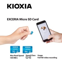 Carte mémoire TF 64 Go 100% originale Exceria U1 100 Mo/s UHS-I pour enregistreur de conduite