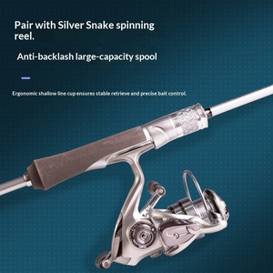Canne à pêche Devil Hunter Silver Snake L Hardness Carbon Luya Bass Fishing Rod-Lure Fishing 1.8m-2.1m Tailles 2 pièces - Product Image 6