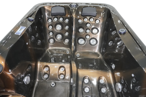 Petit <span class=keywords><strong>Spa</strong></span> de Surf en Acrylique Américain 2 <span class=keywords><strong>Places</strong></span> à Jet Massage, Mini Bain à Remous Intérieur Extérieur pour Deux Personnes - Product Image 2