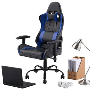 <span class=keywords><strong>Sedia</strong></span> <span class=keywords><strong>da</strong></span> <span class=keywords><strong>Gaming</strong></span> Ergonomica Moderna Nera con Componenti Regolabili, Ideale per Creare uno Spazio di Lavoro o Area di Gioco Confortevole e Produttivo - Product Image 2