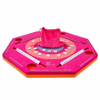 Tapis de jeu de mahjong flottant moderne de luxe - Imperméable et antidérapant, pliable et portable, respectueux de l'environnement, pour les soirées poker à domicile
