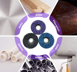 150pcs-carton पॉली स्ट्रिप क्लीन डिस्क सेट 4-1/<span class=keywords><strong>2</strong></span> "x 7/8" आसान पेंट स्ट्रिपिंग व्हील अपघर्षक उपकरण श्रेणी के लिए - Product Image 5