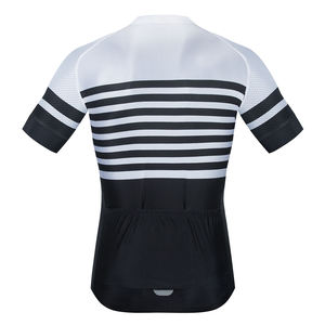 Maillot de cyclisme personnalisé par sublimation, séchage rapide, tissu respirant en maille, ourlet antidérapant, 3 poches arrière, logo personnalisé pour hommes et femmes, route - Product Image 2