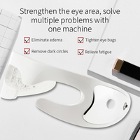 Rechargeable Eye Skin care Vibration Red Light Therapy LED Eye Mask Massager Lunettes pour les lignes Rides Dark Circle Removal