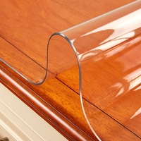 Tapis de table rond en PVC, antidérapant et résistant à la chaleur, 1 pièce, transparent, pour couverture