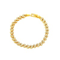 Nouvelle Chaîne Unisexe Créative en Alliage de Zinc, Tendance Européenne et Américaine, en Forme de Cœur, à Trois Diamants, Double Fermoir, Incrustée de Diamants, Style Niche