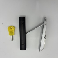 Cerradura Invisible Empotrada para Ventana Corredera con Llave Especial, Seguridad Infantil, Anti-Robo, Cerradura de Aluminio con Rotura Térmica para Ventanas Correderas