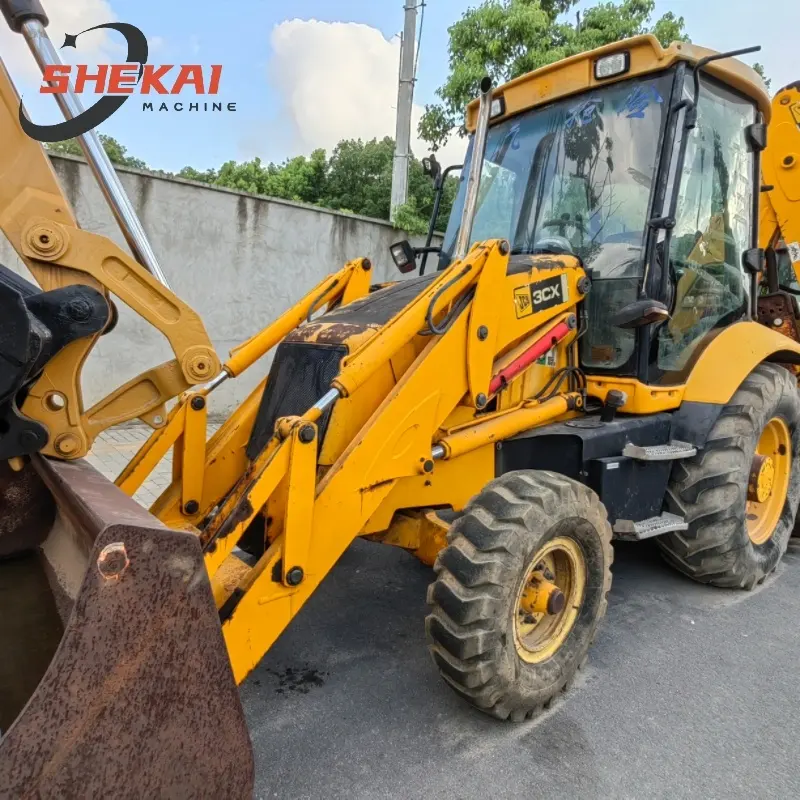 Gebruikte Bouwmachines Wiel Jcb 3cx Graaflaadmachine In Shanghai