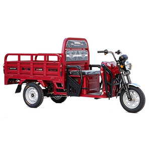 Triciclo eléctrico de carga de 48V 800W con carrocería abierta, triciclo eléctrico de carga azul, triciclo eléctrico de carga de alta resistencia. - Product Image 5