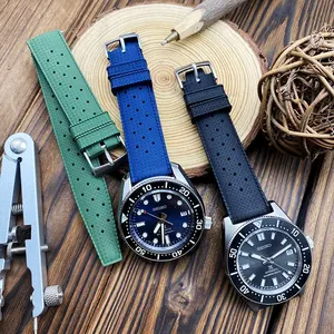 High Quality Luxury FKM Rubber Watch Band 20mm 22mm Tropical Sports Quick Release Watch Strap