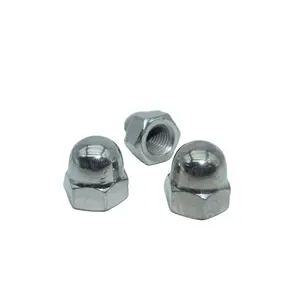Hexagonal Nuts Copper Hexagon Dome Decorative Cap Acorn Head Nuts Stainless Steel A2/304 Grade DIN1587