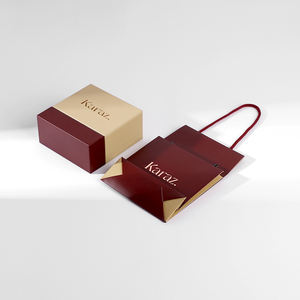 Boîte à bijoux en papier brun en gros avec gaufrage d'estampage en feuille d'or-Logo à bas prix personnalisable pour le stockage de bijoux de bague - Product Image 4