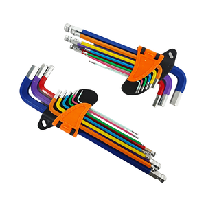 Llave Hexagonal Métrica Industrial con Punta de Bola, Color Arcoíris, Brazo Largo, para Mantenimiento Automotriz - Product Image 4