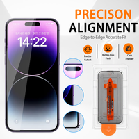 Kit d'installation sans poussière, protecteur d'écran de confidentialité à alignement automatique, verre trempé anti-espion à 28 degrés pour iPhone 17 16 15 Pro Max