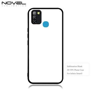 Coque de téléphone en TPU 2D antichoc et étanche avec côtés en caoutchouc lisse pour sublimation, compatible avec Infinix Smart 4/5 Hot 8/9/10 - Product Image 2