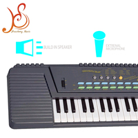 Piano Electrónico HUASHENG de 37 Teclas, Plástico, con Altavoz Integrado, 8 Timbres, 8 Ritmos, 4 Percusiones, Control de Volumen y Tempo
