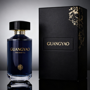 Nhà Máy Bán buôn hình trụ Matte Đen rỗng Chai Thủy Tinh 100ml dập nóng Vàng logo với Hộp quà tặng tùy biến - Product Image 4