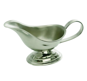 Salsera de metal con acabado brillante, vajilla de mesa, salsera de metal, acero inoxidable, uso de cocina para el hogar - Product Image 1