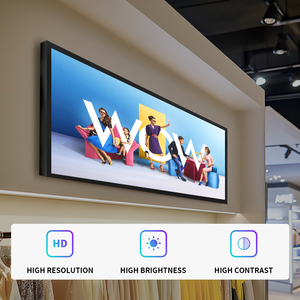 Thương mại hiển thị <span class=keywords><strong>LCD</strong></span> kéo dài thanh cạnh video 23.1inch loại thanh <span class=keywords><strong>LCD</strong></span> hiển thị quảng cáo hiển thị kỹ thuật số biển - Product Image 2