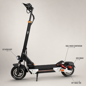 Nouveau modèle de trottinette pliable à deux roues de 10 pouces, 48V 800W 18AH, avec suspension intégrale et absorption avant et arrière, pour les trajets quotidiens - Product Image 1
