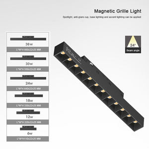 Éclairage d'intérieur ultra mince Moder monté en surface 48v a mené la lumière magnétique de calandre d'inondation de projecteur de voie - Product Image 6