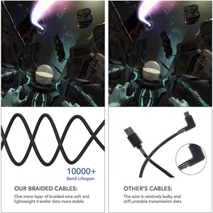 Cable de datos de alta velocidad <span class=keywords><strong>para</strong></span> auriculares, Conector de conexión USB 3,2 de ángulo recto de 10Gbps, tipo A C, <span class=keywords><strong>Ps4</strong></span>, Ps5, VR, <span class=keywords><strong>para</strong></span> Oqulas <span class=keywords><strong>Oculus</strong></span> Quest 2 - Product Image 4