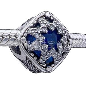 Colgante de Plata de Ley 925 con Perlas de Agua Dulce y Circonitas, Serie Azul Clásica, Diseño de Corazón, Accesorio de Moda para Mujer, Lujoso y Moderno - Product Image 4