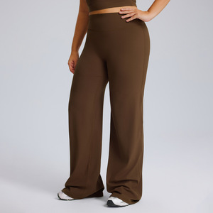 Leggings de moda de Spandex/Nylon para mujer, elásticos, con control de humedad, efecto moldeador, anticelulíticos, con fruncido, de encaje, para correr, para maternidad, tallas grandes - Product Image 3