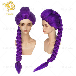 Fujia Rumi Zoey parrucca sintetica per capelli accessori K-Pop cacciatori di demoni HUNTR/X Rumi parrucca <span class=keywords><strong>Cosplay</strong></span> da donna - Product Image 4