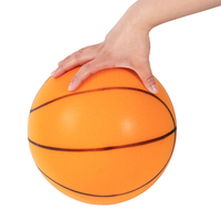 Ballon de basket silencieux en PU souple de 24 cm avec logo personnalisé, idéal pour les sports d'intérieur des enfants – Vente chaude