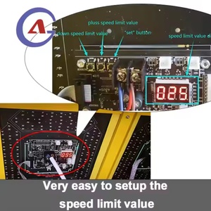 Señal de Tráfico LED Solar para Límite de Velocidad y Medición de Velocidad, Muestra la Velocidad por Kilómetros - Product Image 3