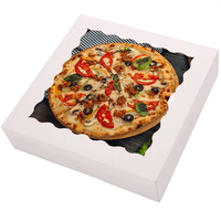 Pochettes à pizza personnalisées en papier kraft écologique avec gaufrage et logo pour un emballage élégant de livraison de pizzas