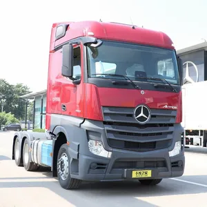 Satılık Mercedes kamyon traktör kafası 480hp büyük ağır GVW 26000kg boş ağırlık 9300kg 6*4 kamera 10 12 Benz otomatik Euro 6 6x4