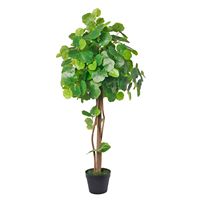 Bonsaï artificiel en plastique presque naturel, feuilles d'érable orange, arbre d'automne pour la décoration intérieure, résistant aux UV, durable