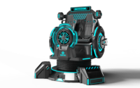 Cinéma de réalité virtuelle 9DVR Dark Mars Starship, simulateur de montagnes russes 360°, machine de jeu multijoueur à monnayeur, sièges 9DVR