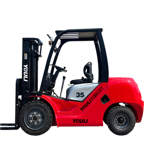 รถยกดีเซล3ม. แบบมีรูรับน้ำหนัก3500กก. รถยก3.5ton เครื่องยนต์ดีเซล - Product Image 2