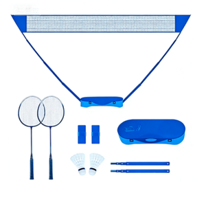 Ensemble de <span class=keywords><strong>badminton</strong></span> avec <span class=keywords><strong>filet</strong></span> réglable et pliable pour les jeux en plein air dans le jardin ou le parc - Product Image 1