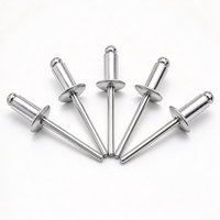 Rivets aveugles à tête ronde résistants aux vibrations, mandrin en acier, corps en aluminium, pour armoires et panneaux métalliques, fabrication internationale