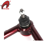 Bras de suspension supérieurs réglables en acier KYJKS, 100 % testés, argent/rouge, garantie 3 ans, OEM Hilux II LC200 LC100