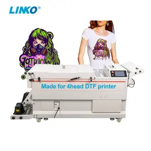 LINKO High Speed DTF PET Film Heating and Drying Machine DTF Powder Shaker Recycle Machine Work with 4 Head DTF Printer