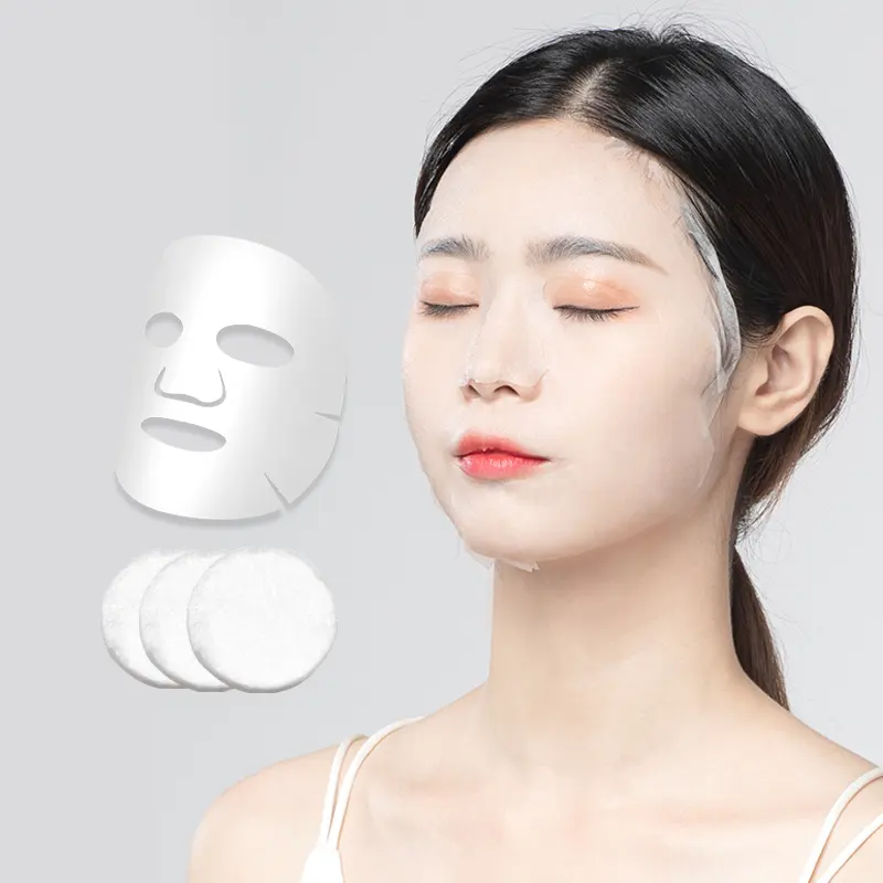 Таможня абсолютно сжатые лицевые маски OEM конфеты монета Размер по уходу за кожей 100 шт./пакет шелк сжатая маска для лица