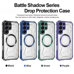 Funda Magnética CHAOYIDIAN para Samsung Galaxy S25 Edge S24 S23 Ultra Plus <span class=keywords><strong>S22</strong></span> S21 S20 FE, Carcasa Rígida Antigolpes de PC+TPU - Product Image 1