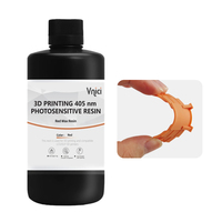 Lilin merah Resin fotosensitif Resin baik untuk detail permukaan halus 405nm cahaya menyembuhkan Resin perhiasan kerajinan