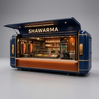 Kiosque mobile de restauration pour zones touristiques, kiosque de vente ambulante personnalisé, remorque alimentaire polyvalente, structure en aluminium et acier inoxydable, résistante à la rouille