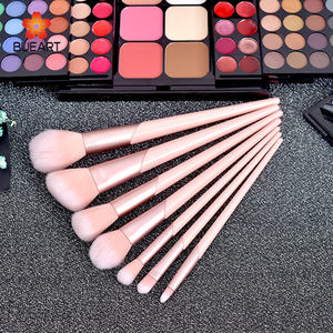 DailyQueen Ensemble de 7 pinceaux de maquillage pour filles, rose princesse, poils synthétiques, manche en bois, compatible avec le correcteur, nouvelle arrivée - Product Image 4