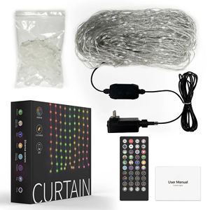 Guirnalda de Luces Inteligente para Cortinas con Control por Aplicación Bluetooth, Luces LED RGB con Programación Inteligente, Decoración de Guirnalda de Luces - Product Image 6