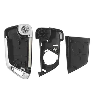 KEYYOU OPEL VAUXHALL Astra J <span class=keywords><strong>Corsa</strong></span> E Insignia Zafira C 315/433MHz ID46 Llave de Coche Plegable Modificada con Control Remoto Negro/Plateado - Product Image 2