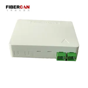 2 항구 FTTH SC/LC 광학 섬유 케이블 벽 소켓 2 핵심 실내 섬유 관리 끝 상자